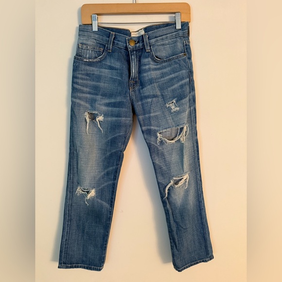 Current/Elliott Distressed Boyfriend Jeans for Women - Picture 1 of 7